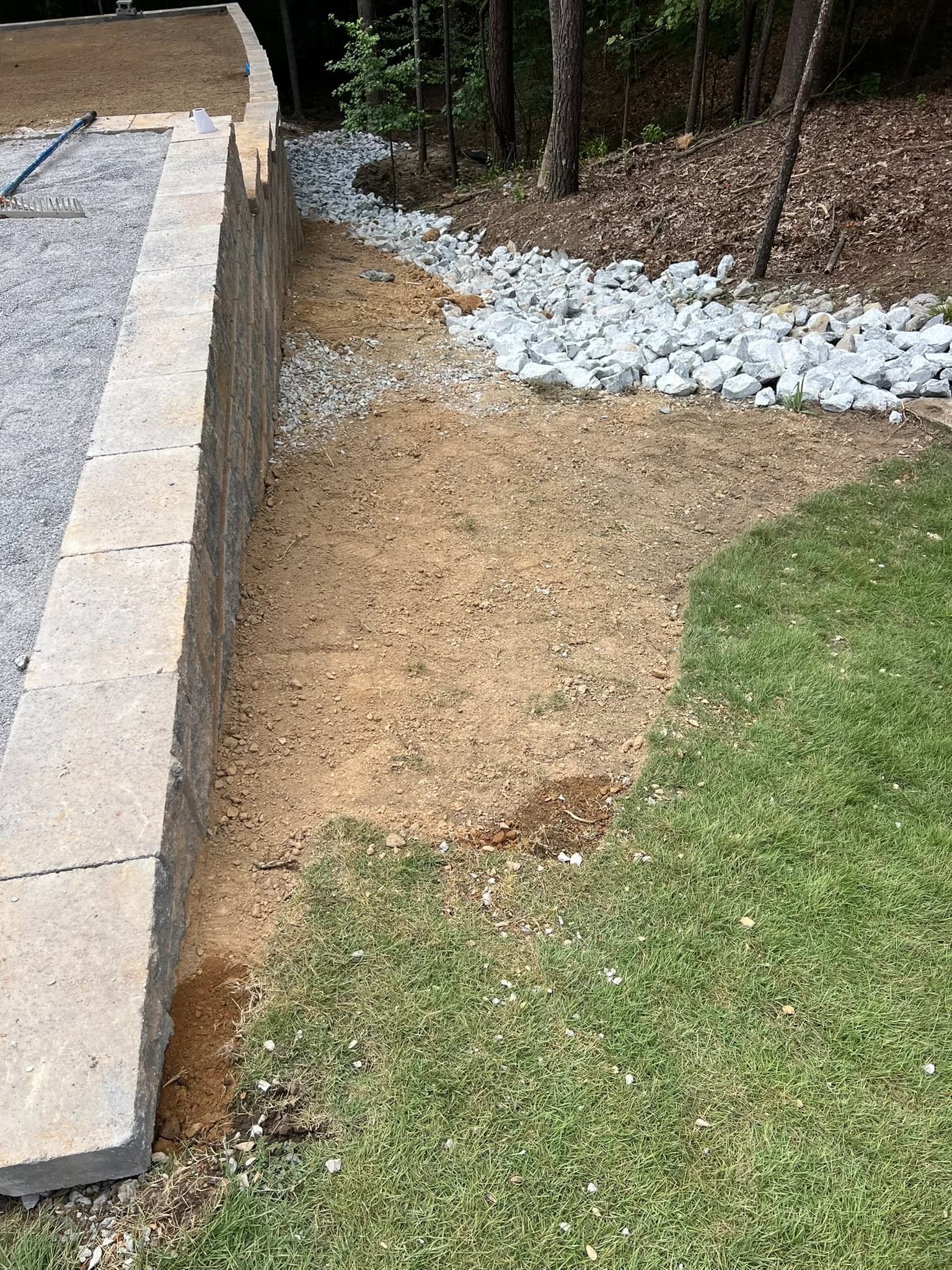 Backyard Clearing and Grading in Riverchase